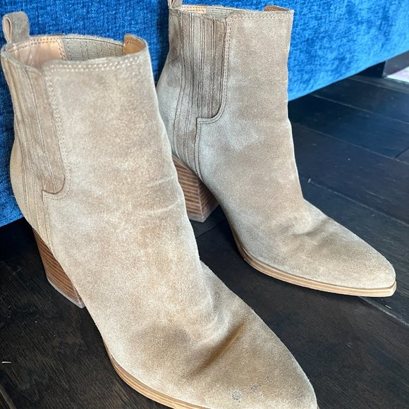Marc Fisher Tan Ankle Boots - Picture 4 of 5